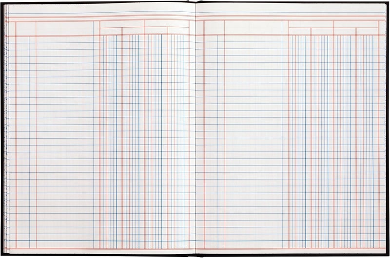 ADAMS Account Book, 4-Column, Black Cloth Cover, 9.25 x 7 Inches, 80 Pages Per Book (ARB8004M) (Pack of 2) - Image 3