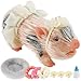 HOTBEST Silicone Pig Silicone 5 Inch Lifelike Pig Doll with Nursing Bottle and Clothing Accessories Cute Realistic Miniature Reborn Interesting Full Body Toys White G - Image 2