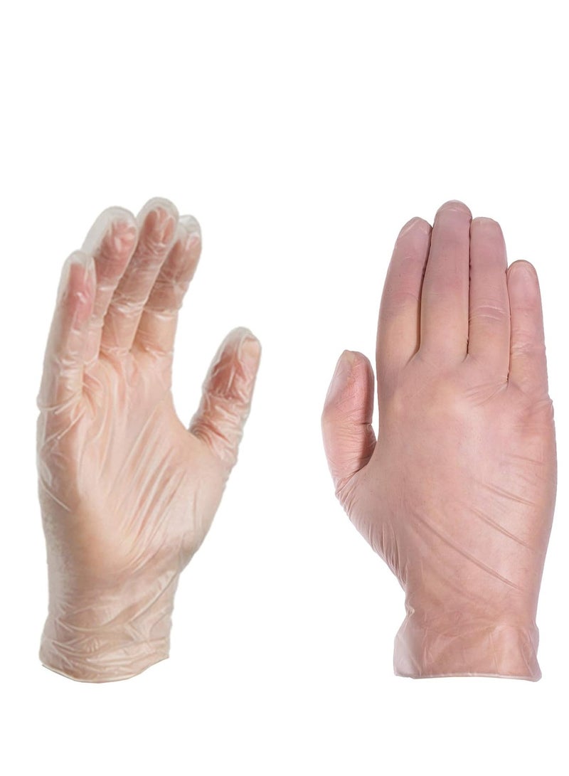 SKP Plastic Vinyl Gloves Transparent Small Size (70 pcs) - Image 1