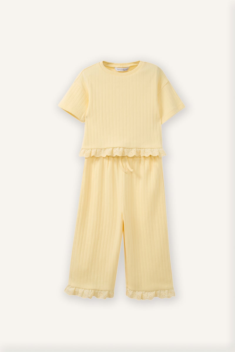 DeFacto Yellow BabyGirl Baby Girl 2 Piece Set Casual - Image 1