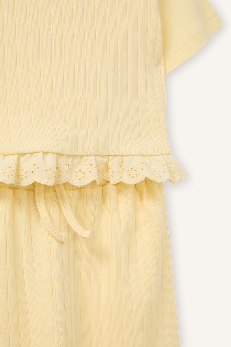 DeFacto Yellow BabyGirl Baby Girl 2 Piece Set Casual - Image 3