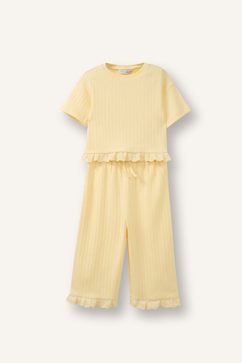 DeFacto Yellow BabyGirl Baby Girl 2 Piece Set Casual - Image 1