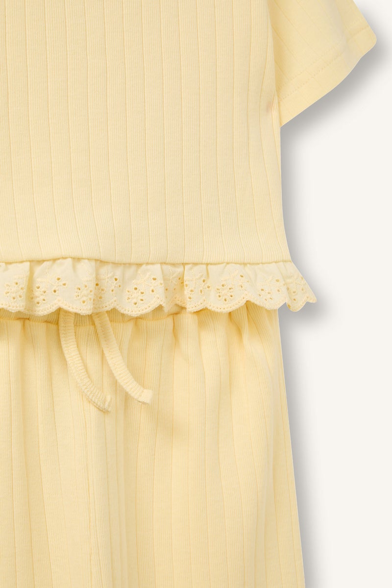 DeFacto Yellow BabyGirl Baby Girl 2 Piece Set Casual - Image 3