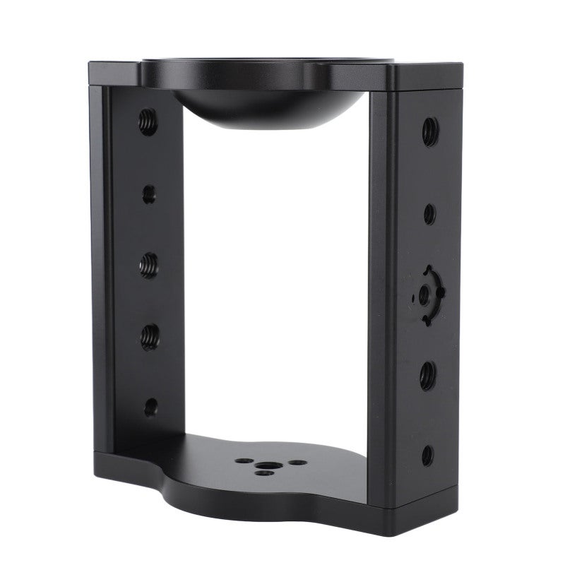 75mm Bowl Riser 5.3in Height Aerospace Grade Aluminium Alloy 10kg Load Capacity - Versatile Threaded Holes Flat to Bowl Adapter for Professional DSLR Video Camera Systems Tripod Slider Dolly - Image 1