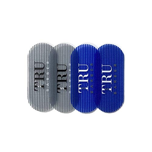 TRU BARBER HAIR GRIPPERS  2 COLORS BUNDLE PACK 4 PCS for Men and Women  Salon and Barber Hair Clips for Styling Hair holder Grips BlueGrey