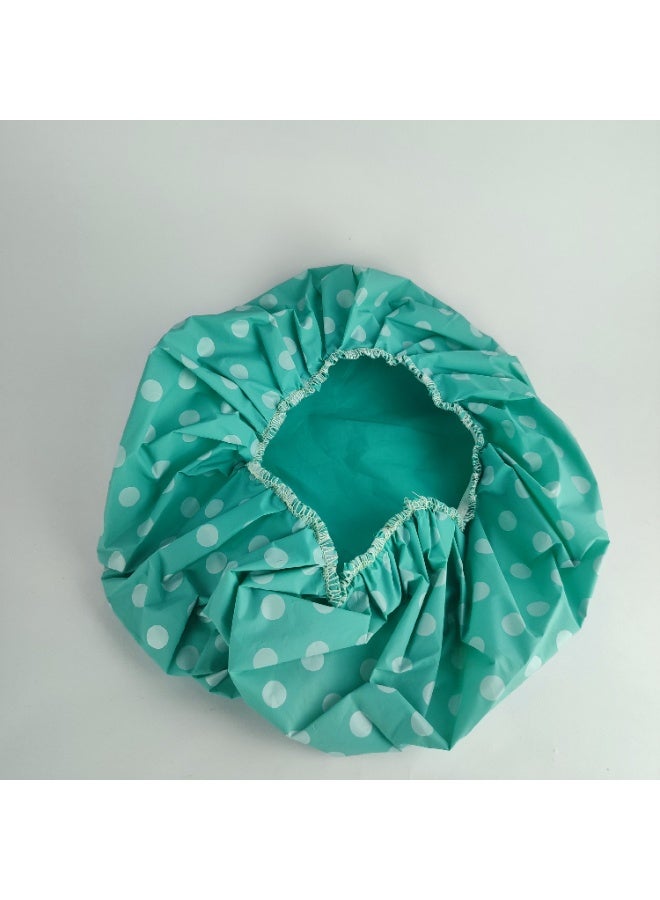 عرض قطعتين بونيه شعر للاستحمام مقاوم للماء – حماية الشعر من الماء والرطوبة - Image 5