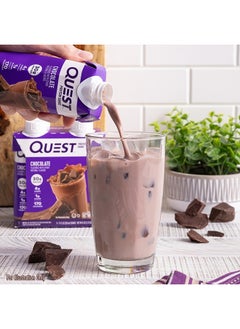 QUEST NUTRITION Ready To Drink Chocolate Protein Shake, High Protein, Low Carb, Gluten Free, Keto Friendly, 11 fl oz - Pack of 12  - Image 5