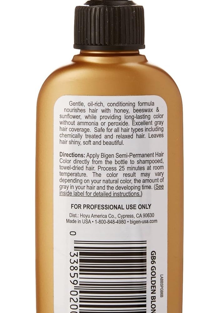 Bigen Semi-Permanent Hair Color - Golden Blonde, 3 Fl Oz - Image 2