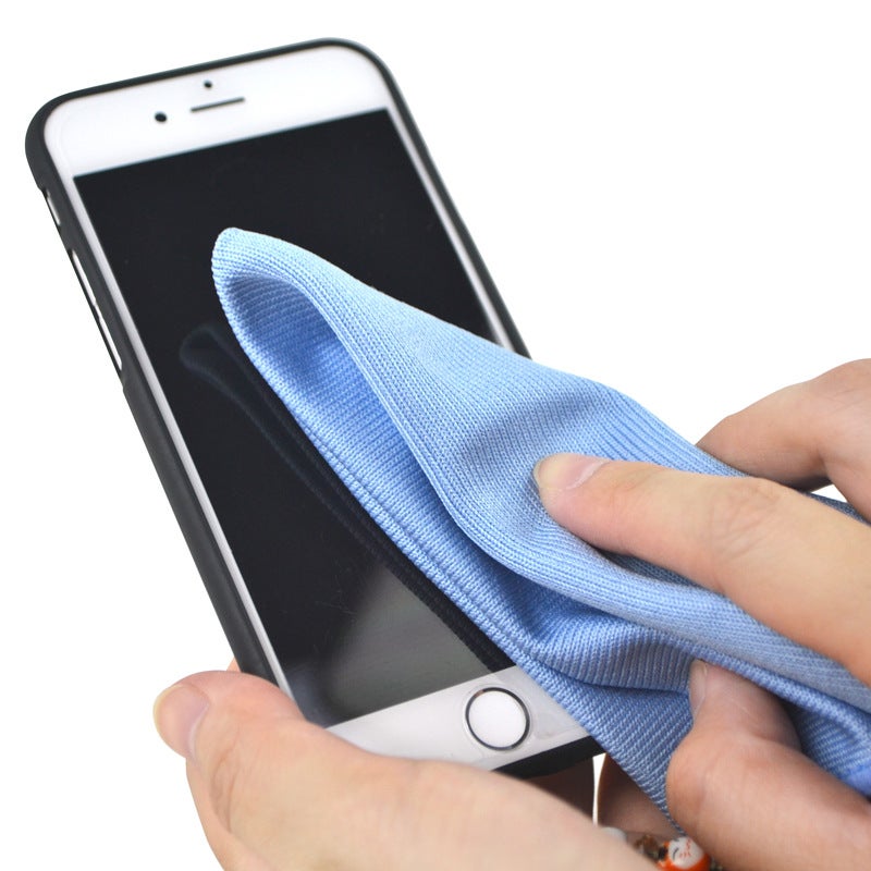 Fish Scale Plaid Absorbent Dish Towel Cleaning Cloth Microfiber Glasses Mobile Phone Screen Glass Towel Cloth - Image 3