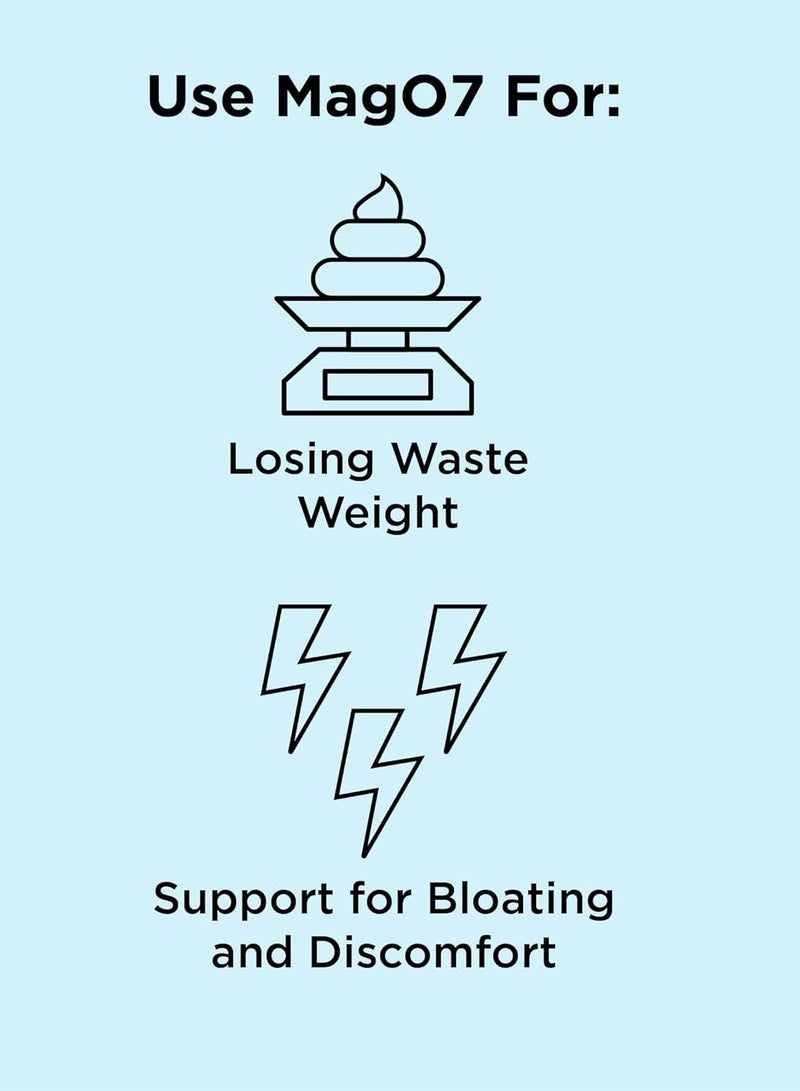 ان بي بيور nbpure MagO7 - منظف طبيعي للقولون وتنقيته | تخفيف الإمساك العرضي، وتليين البراز، ودعم الانتفاخ للرجال والنساء | أكسيد المغنيسيوم المؤزون، 90 كبسولة - Image 2