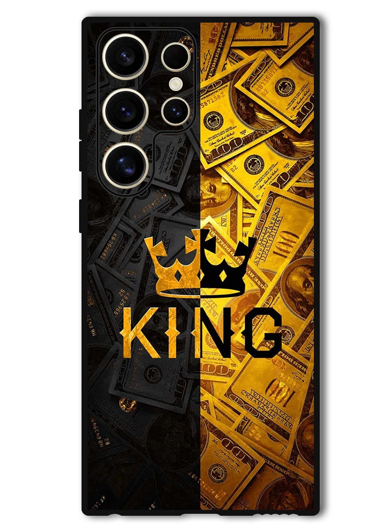 Theodor Protective Case Anti Scratch Shock Proof Bumper Cover For Samsung Galaxy S24 Ultra King Gold - Image 1