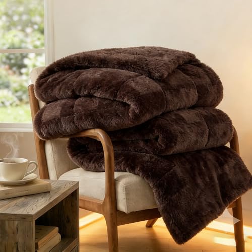 PAJEO King Size Duvet Cover Set,Double Sided Fluffy Duvet Cover,Super Soft Fuzzy Rabbit Hair & Smooth Milk Winter Duvet Cover & 1 Pillow Sham 104"×90",Ultra Warm Cozy Bedding for All-Season Comfort - Image 3