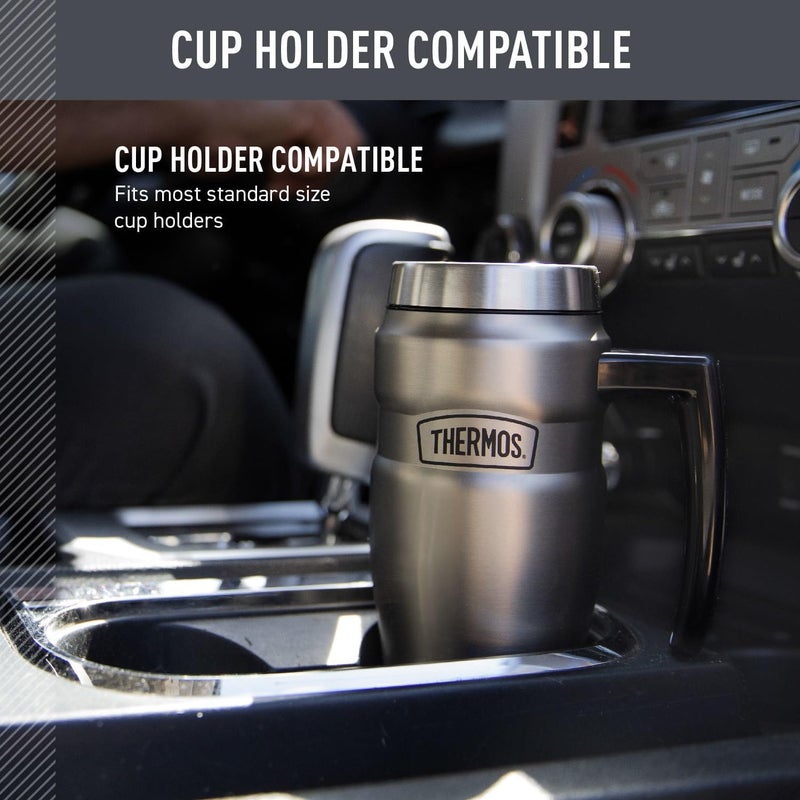 Thermos Stainless Steel Vacuum Insulated Steel Mug 470 ml, SK1000MS, Travel Mug, Thermos Mug, Insulated Tumbler - Image 3