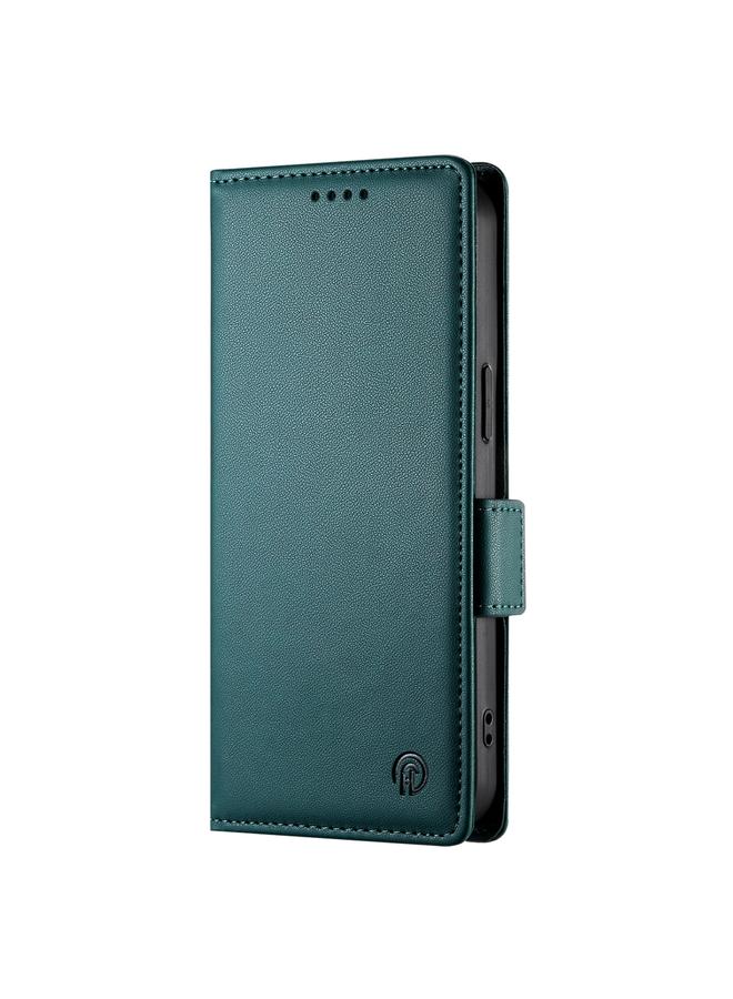 Green Tiger Case For Google Pixel 8 Pro Side Buckle Magnetic Frosted Leather Phone Case - Image 2