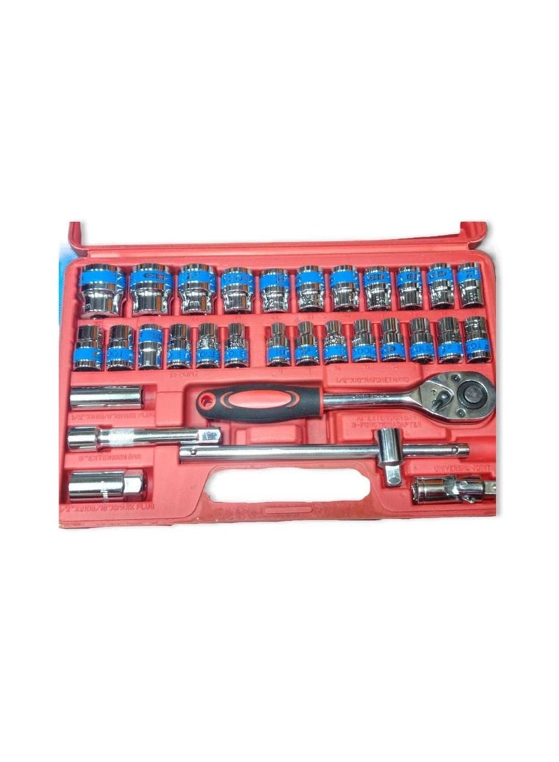 Square Bits Set 1/2" Pistol 32 Pieces