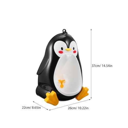 ifundom Penguin Training Urinal for Boy Toddlers WallMounted Penguin Shape Potty with Fun Aiming Target Rotating Wheel Easy to Install and Clean SpaceSaving Design Pee Trainer for Bathroom - Image 3