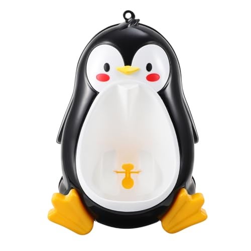 ifundom Penguin Training Urinal for Boy Toddlers WallMounted Penguin Shape Potty with Fun Aiming Target Rotating Wheel Easy to Install and Clean SpaceSaving Design Pee Trainer for Bathroom - Image 1