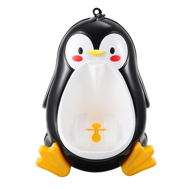 ifundom Penguin Training Urinal for Boy Toddlers WallMounted Penguin Shape Potty with Fun Aiming Target Rotating Wheel Easy to Install and Clean SpaceSaving Design Pee Trainer for Bathroom - Image 2