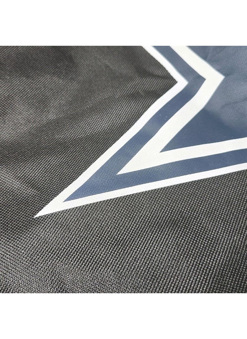 FANMATS FANMATS 41134 NFL  Dallas Cowboys Rectangular Black Grill Cover  Fits 3 and 4 Burner Grills  68in x 21in x 35in  - Image 5