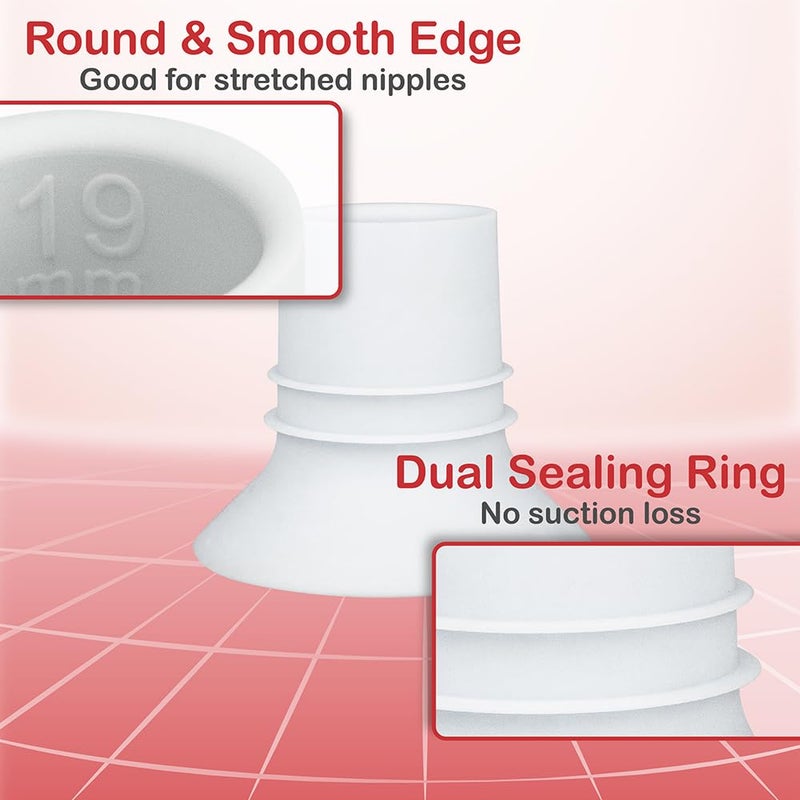 NENESUPPLY إدراج فلانج 19 مم من نينسوبلاي متوافق مع أجزاء مضخة إلفي فلانج مضخة إلفي سترايد فلانج مومكوزي فلانج ميدلا فلانج سبيكترا ويللو تقليل 24 مم إلى 19 مم استخدام كإدراجات إلفي إدراج ميدلا إدراج مومكوزي - Image 3