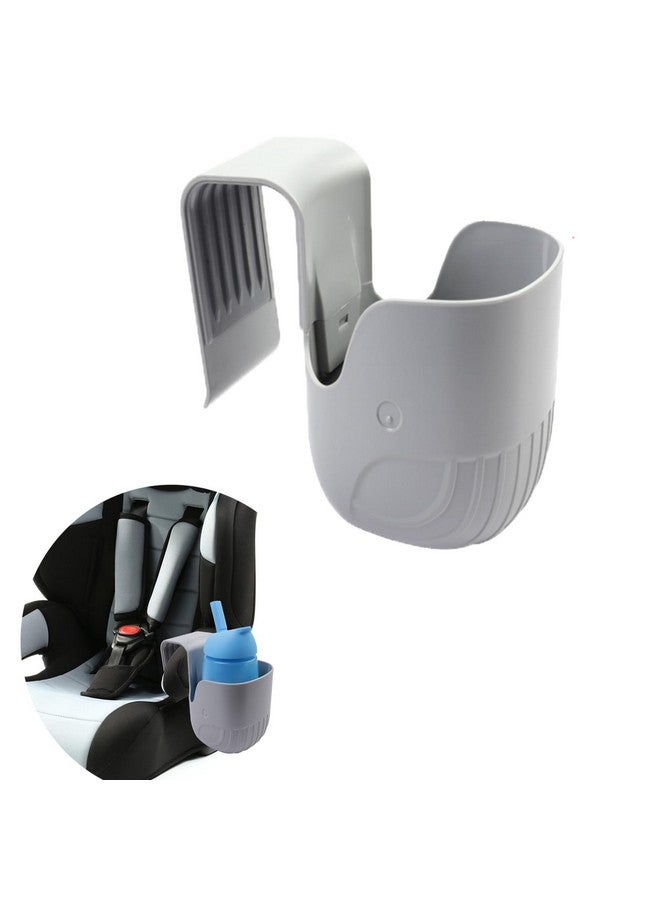 WedFeir Child Cup Holder for Convertible Car Seats, Car Seat Cup Holder, Baby Stroller Cup Holer Wheelchair Cup Holder, Child Cup Holders Compatible with The Majority of Car Seat Models - Grey - Image 1