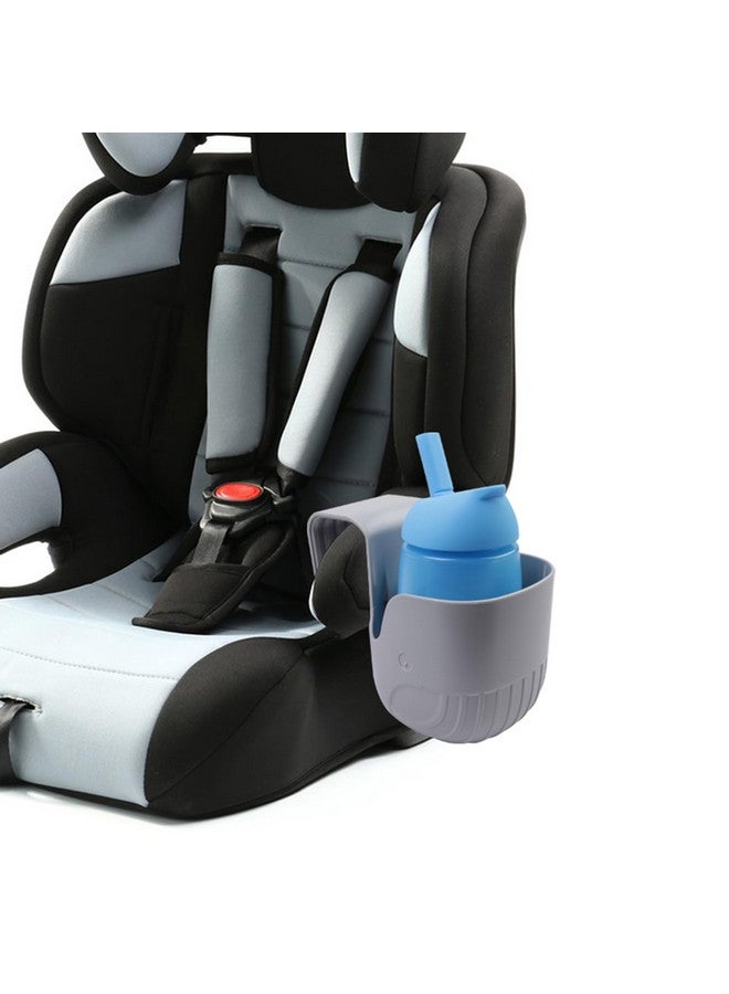 WedFeir Child Cup Holder for Convertible Car Seats, Car Seat Cup Holder, Baby Stroller Cup Holer Wheelchair Cup Holder, Child Cup Holders Compatible with The Majority of Car Seat Models - Grey - Image 2