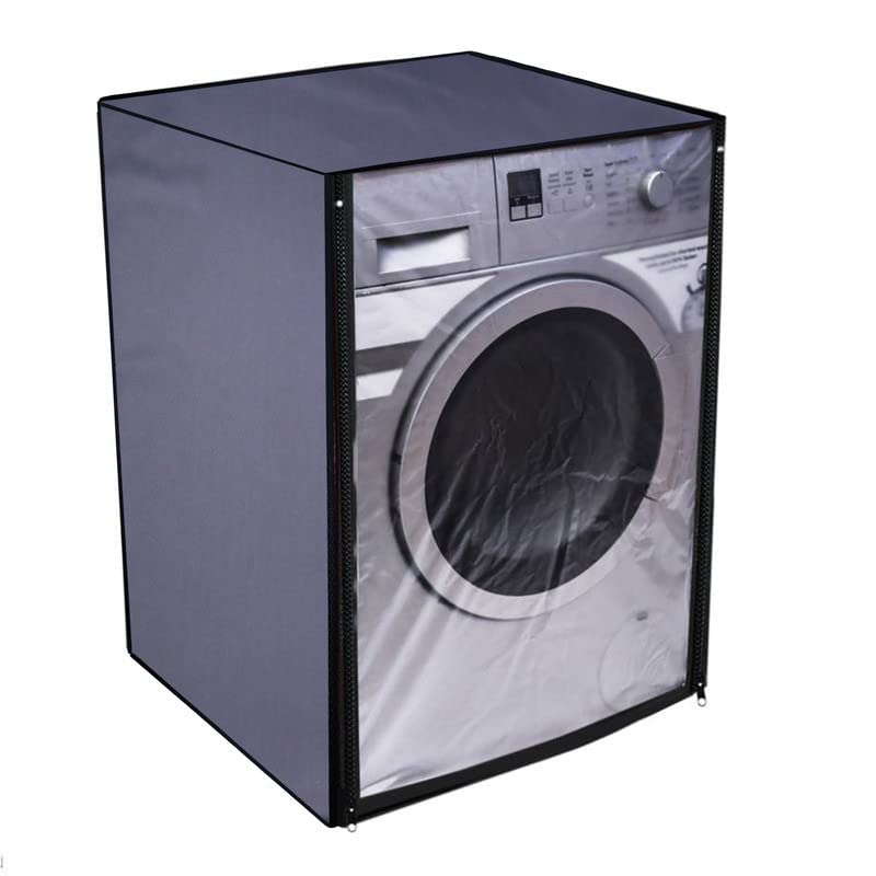 Nitasha Front load Waterproof Washing machine cover Compatible for IFB 8 Kg 5 Star Fully-Automatic Neo Diva BX 7 kg Grey Color - Image 4