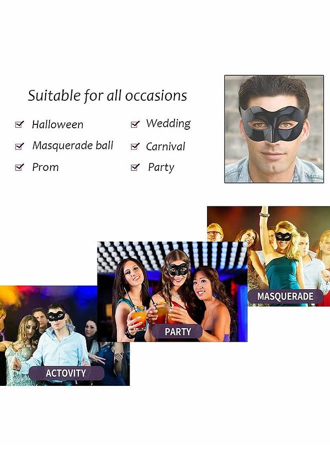اتش اس قناع تنكر للأزواج، قناع زهرة جانبية من البندقية ماردي غرا، أقنعة كروية، حفلة موسيقية معدنية للرجال والنساء (قطعتان) - Image 5
