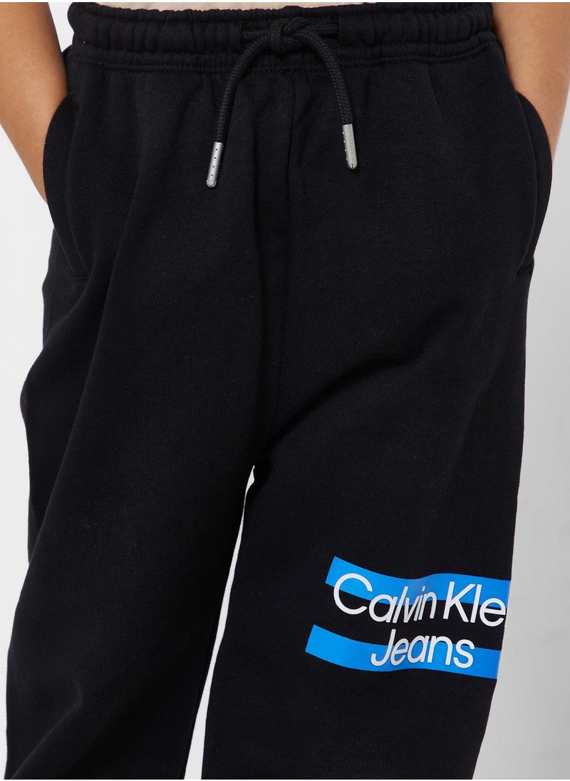 Calvin Klein Jeans - Kids Maxi Block Logo Sweatpants - Image 1