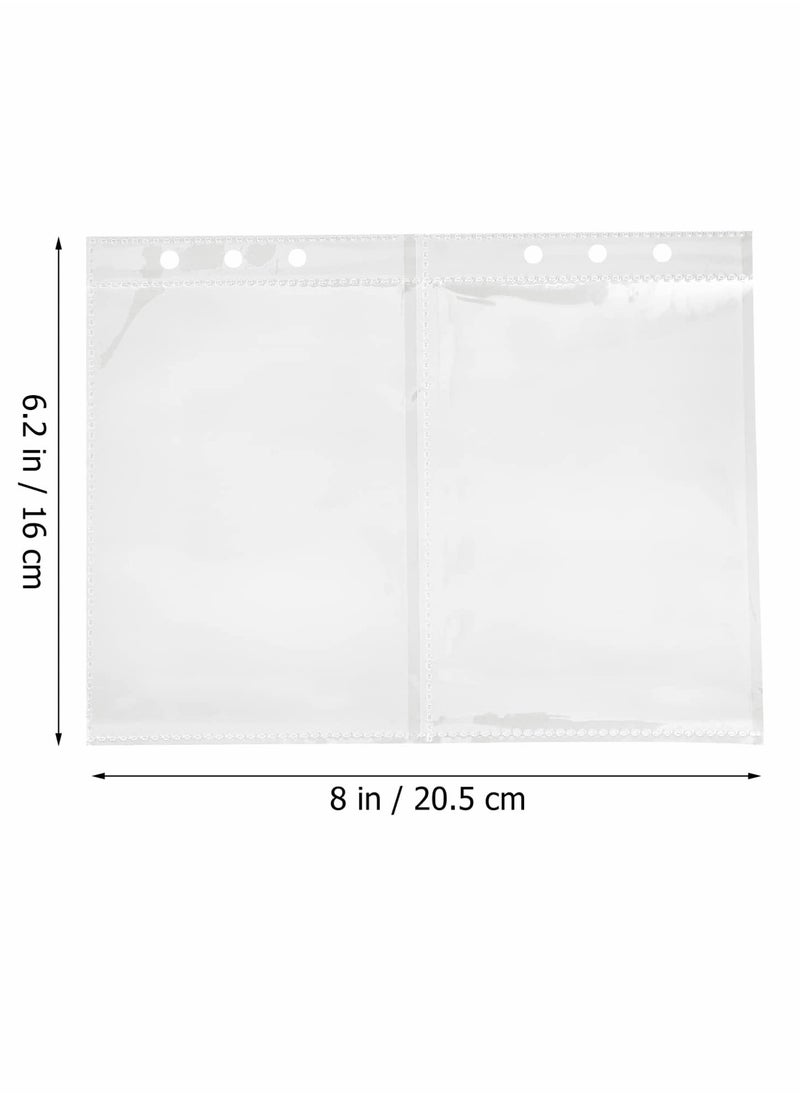 SYOSI - Photo Album Refill Pages Ring Binder Photo Pockets Photo Page Pictures Postcard Sleeves Photo Sleeves Album Inner Page Style, Archival Photo Sleeves 4x6 (A5, 50 Covers) for 200 Photos - Image 1