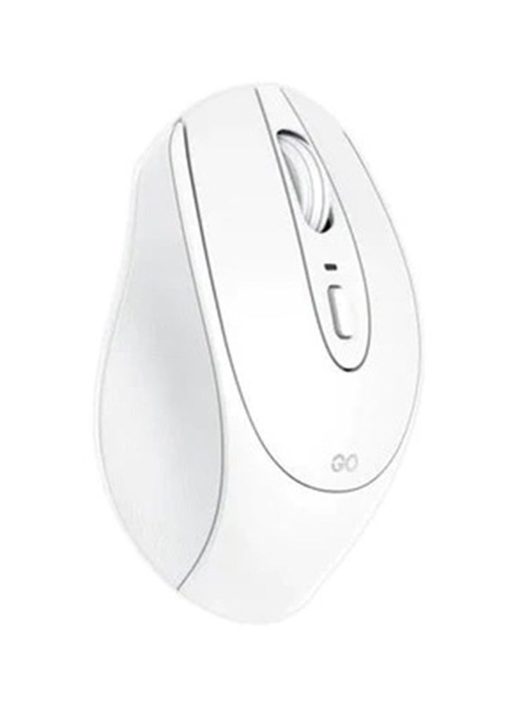 W191 Wireless White Mouse with Silent Click , 1600dpi comfortable design for the hand and bright colors