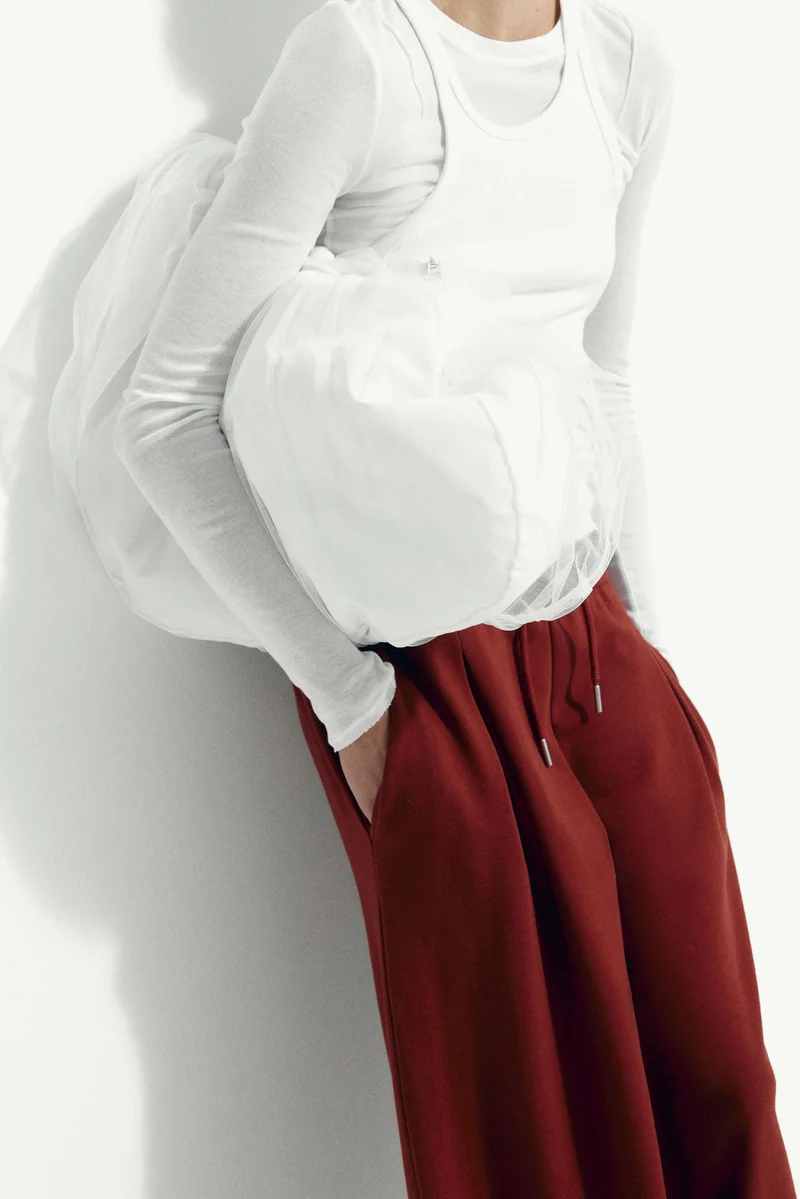 H&M Pleat-detail drawstring trousers