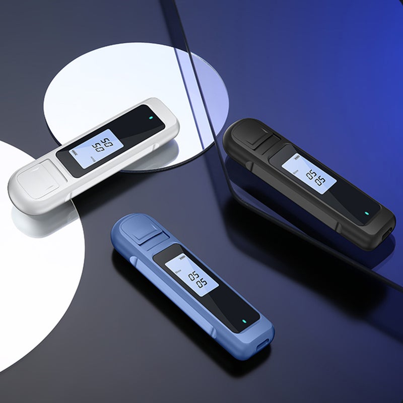 Portable Alcohol Detector Handheld Non-Contact Breath Blow Tester with LED Display Screen 3-color Indicator Light Blue(mg/l) - Image 5