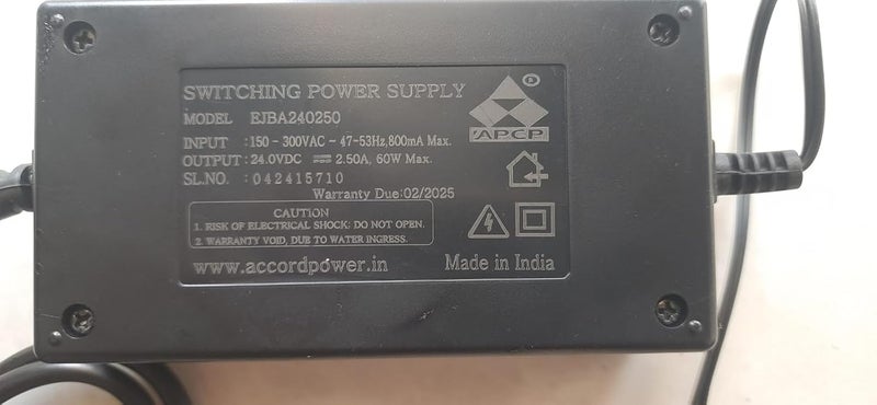Accord SMPS Power Supply 24v 25A for RO Water PURIFERS 1 Pcs - Image 1