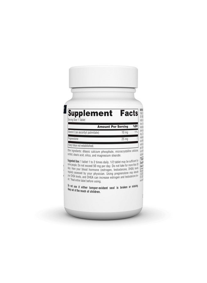 Source Naturals سورس ناتشورالز بريغنيلون 25 ملغ - 120 قرص - Image 2