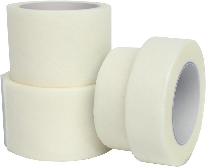 6 PACK OF QUALICARE HYPOALLERGENIC PROFESSIONAL SOFT FABRIC MEDICAL MICROPORE WHITE TAPE 125cm x 5m