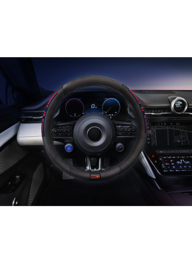 Red Bull RED BULL RACING STEERING WHEEL COVER BLACK/RED 03  - Image 3