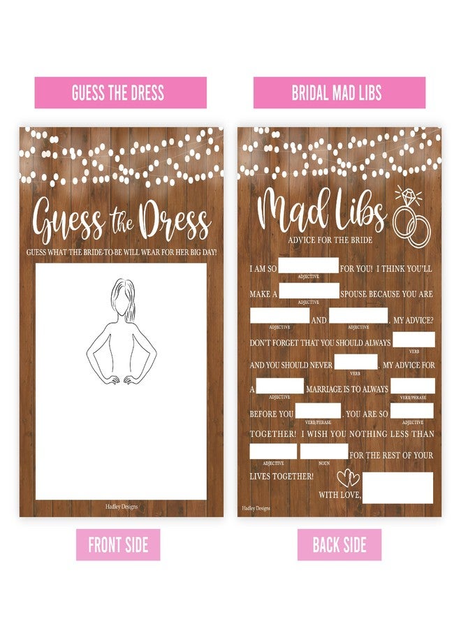 Hadley Designs Rustic Bridal Shower Games for 20 Guests - Fun and Hilarious Bridal Games for Showers, Wedding Shower, Engagement, Classy Party Activities - Image 4