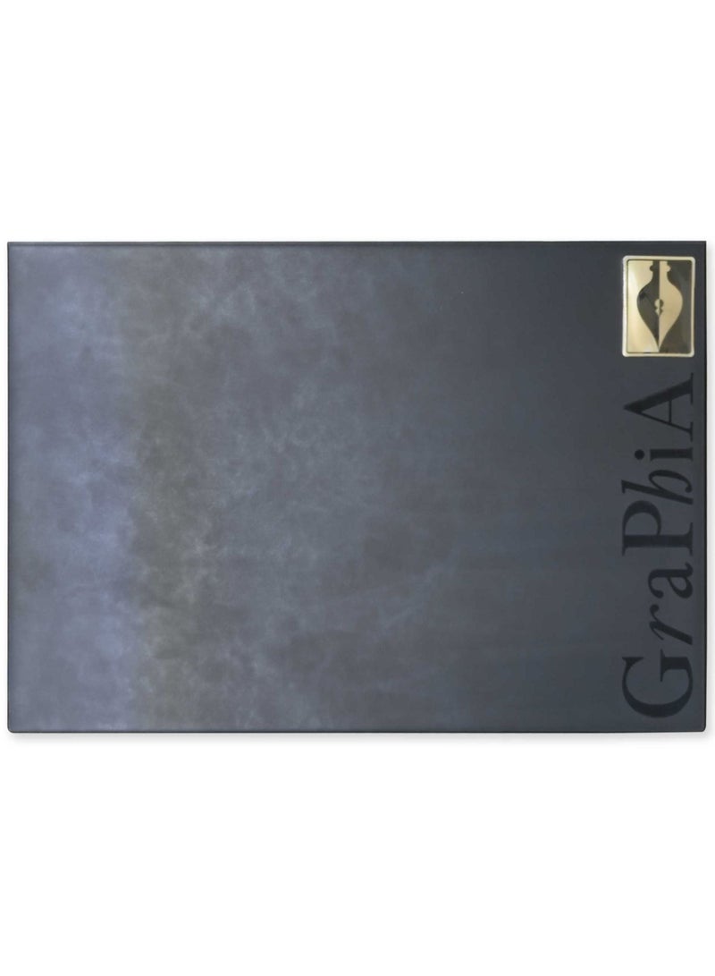 FIS 4 Pieces Desk Sets (Desk Blotter, Envelope Holder, Pen Holder, Letter Opener) Colour Graphia Black - UADS10011EGP - Image 2