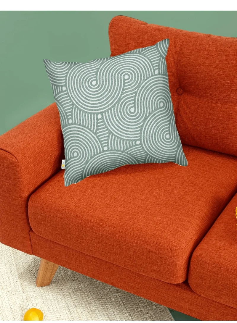 Donetella Decorative Embroidered Cushion Cover Blue/white 45x45Cm(Without Filler)