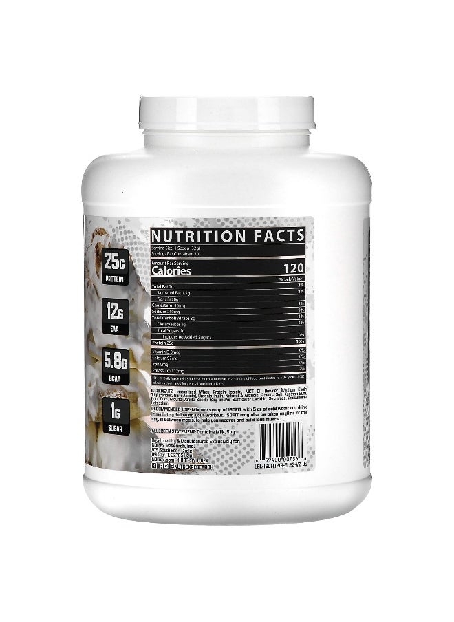 Nutrex Research Nutrex Research, IsoFit Protein, Vanilla Bean Ice Cream, 5 lb (2,261 g)  - Image 2