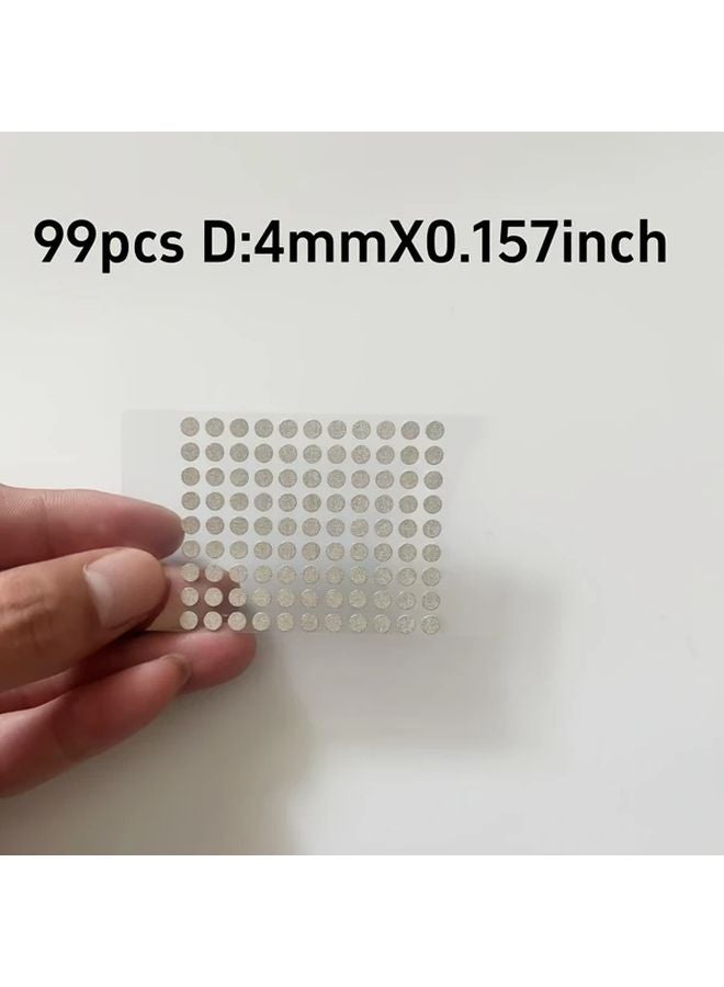 99pcs 4mmx4mm Self Adhesive Conductive Tape Dots For Controller Button Repair - Image 1
