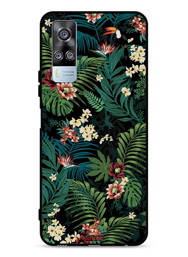 Tolwak vivo Y51 2020 Protective Case Cover Tropical Leaves - Image 1