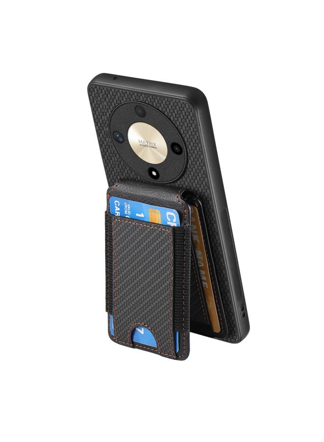 اس-توب جراب هاتف Honor Magic5 Pro من ألياف الكربون مع حامل عمودي قابل للطي - Image 3