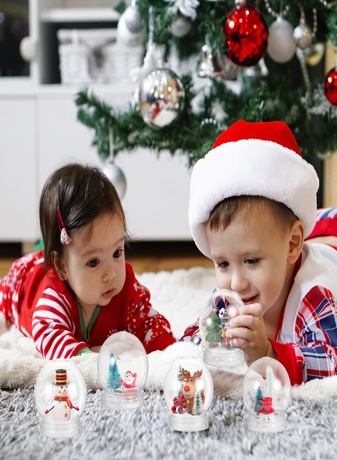 BESPORTBLE 15 Pcs Clear Plastic Snow Globe DIY 2.7 Inch Plastic Water Globe Jar with Screw Off Cap for DIY Crafts Christmas Winter Home Decoration - Image 4