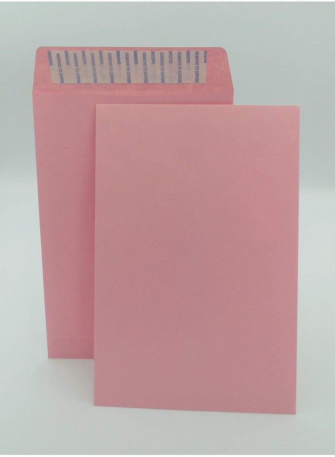 Minas Envelope 6" X 9" Catalog Envelopes Peel & Seal 24Lb 100 Count (Pink) 