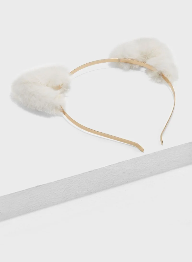 NEW LOOK Cute Fur Cat Ear Headband