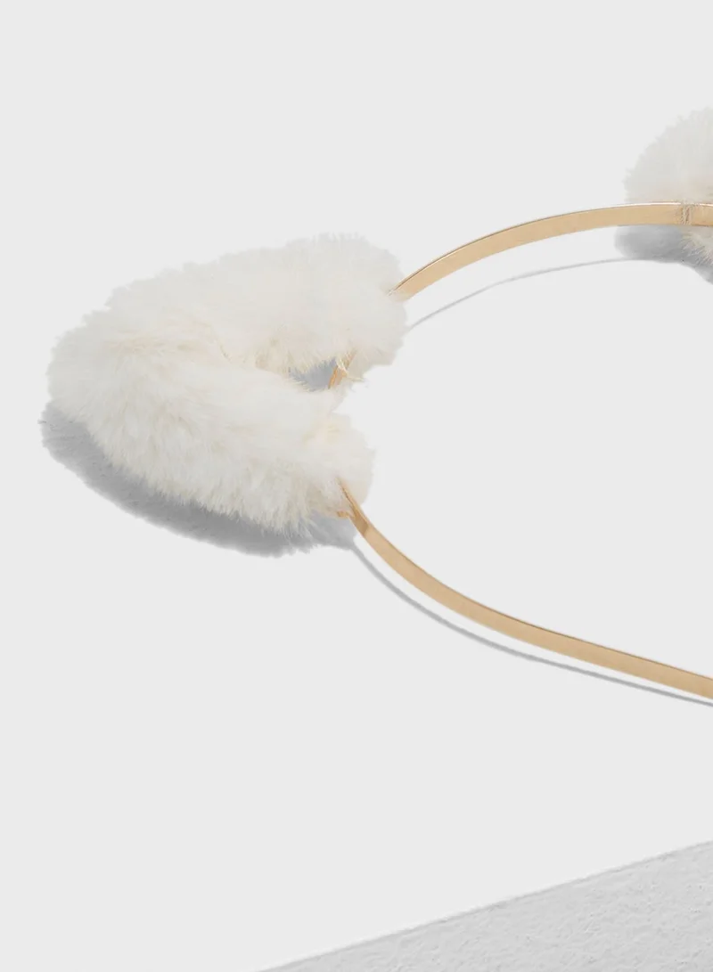 NEW LOOK Cute Fur Cat Ear Headband
