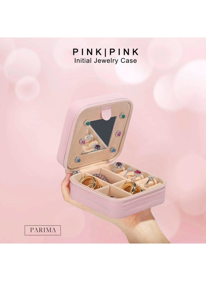 Parima Travel Essentials for Women Girls, Travel Accessories for Girls Jewelry Box | Beach Essentials Initial Jewelry Case | Portable Monogrammed Gifts for Women Travel Jewelry Case - Image 2