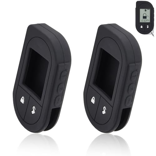 Niuohoy Remote Case for Viper Remote Start Soft Silicone Protective Cover Key Fob Case Shell with Button for Viper 2 Way 5706 4706 7756V 7351V 7752V 2 Pcs - Image 1